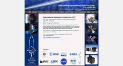Desktop Screenshot of 2007.spacewire-conference.org